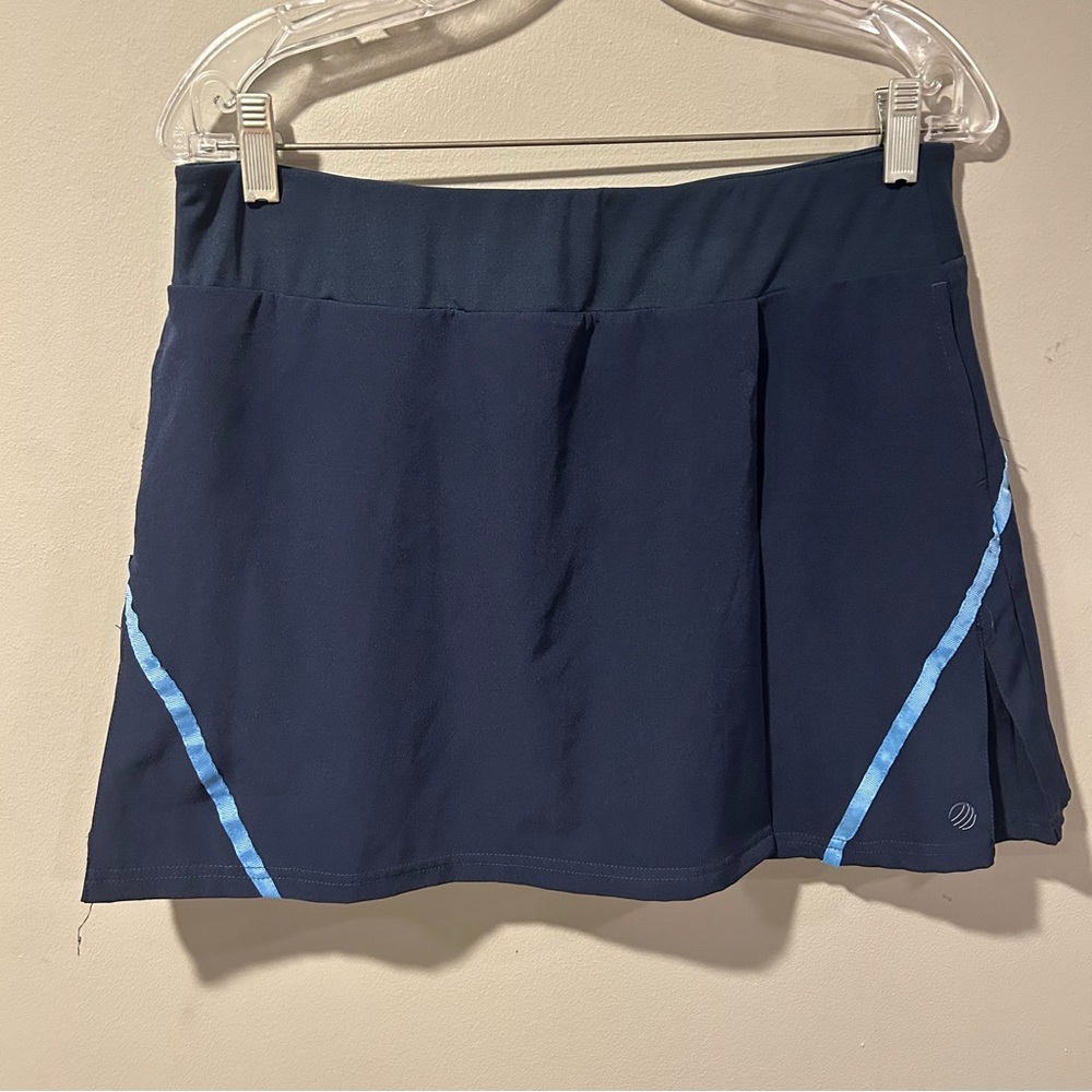 MPG Womens Navy Blue Tennis Skirt Skort Large EUC